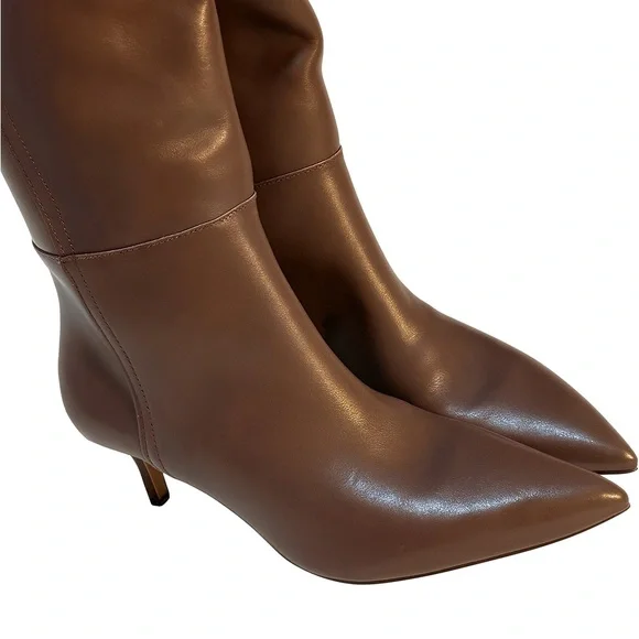 (NWOB) Nordstrom Kora Boots Size 7.5 – Brown Pointed Toe Kitten Heel - Picture 3 of 4